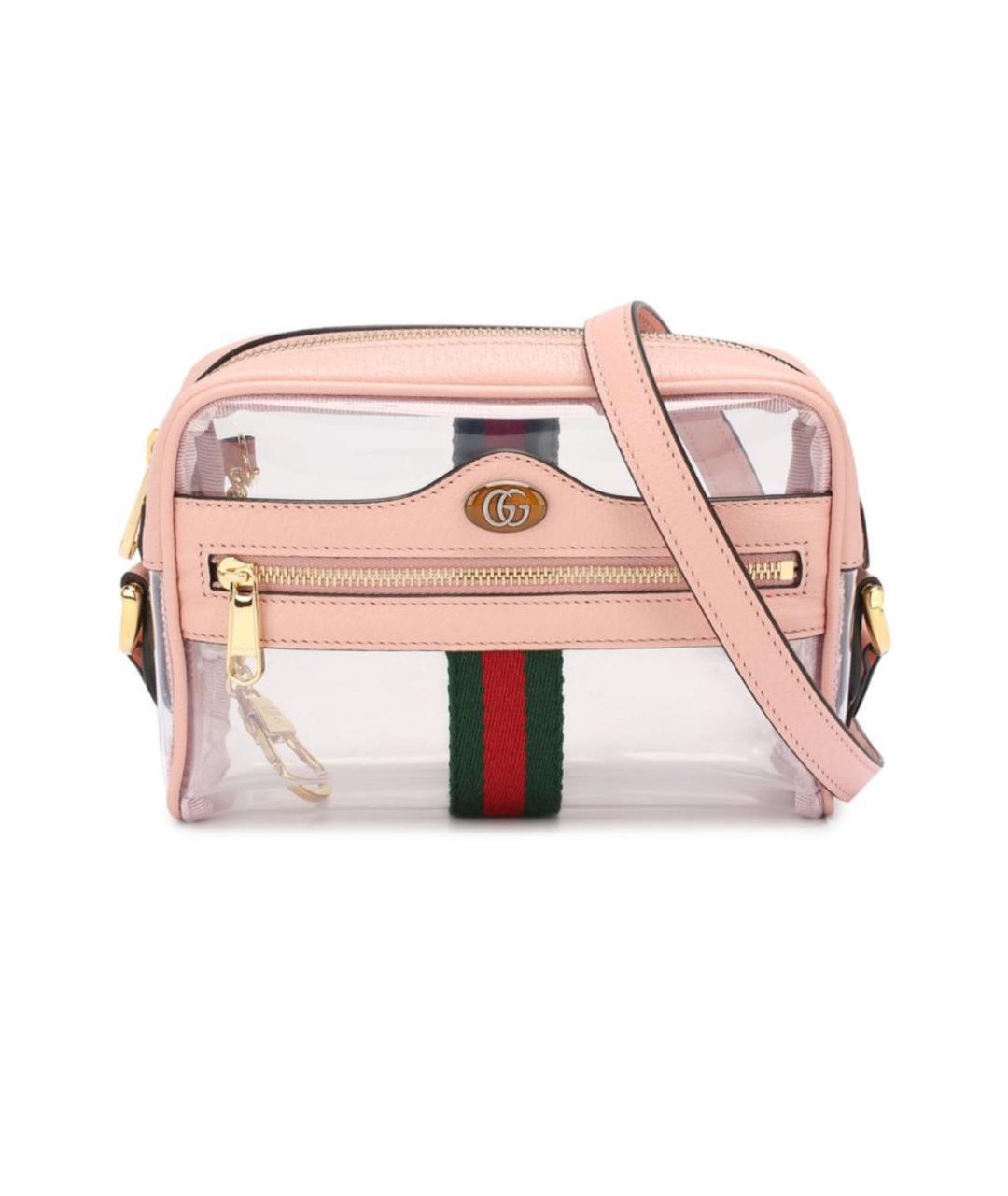 GUCCI Розовая кожаная сумка через плечо, фото 1