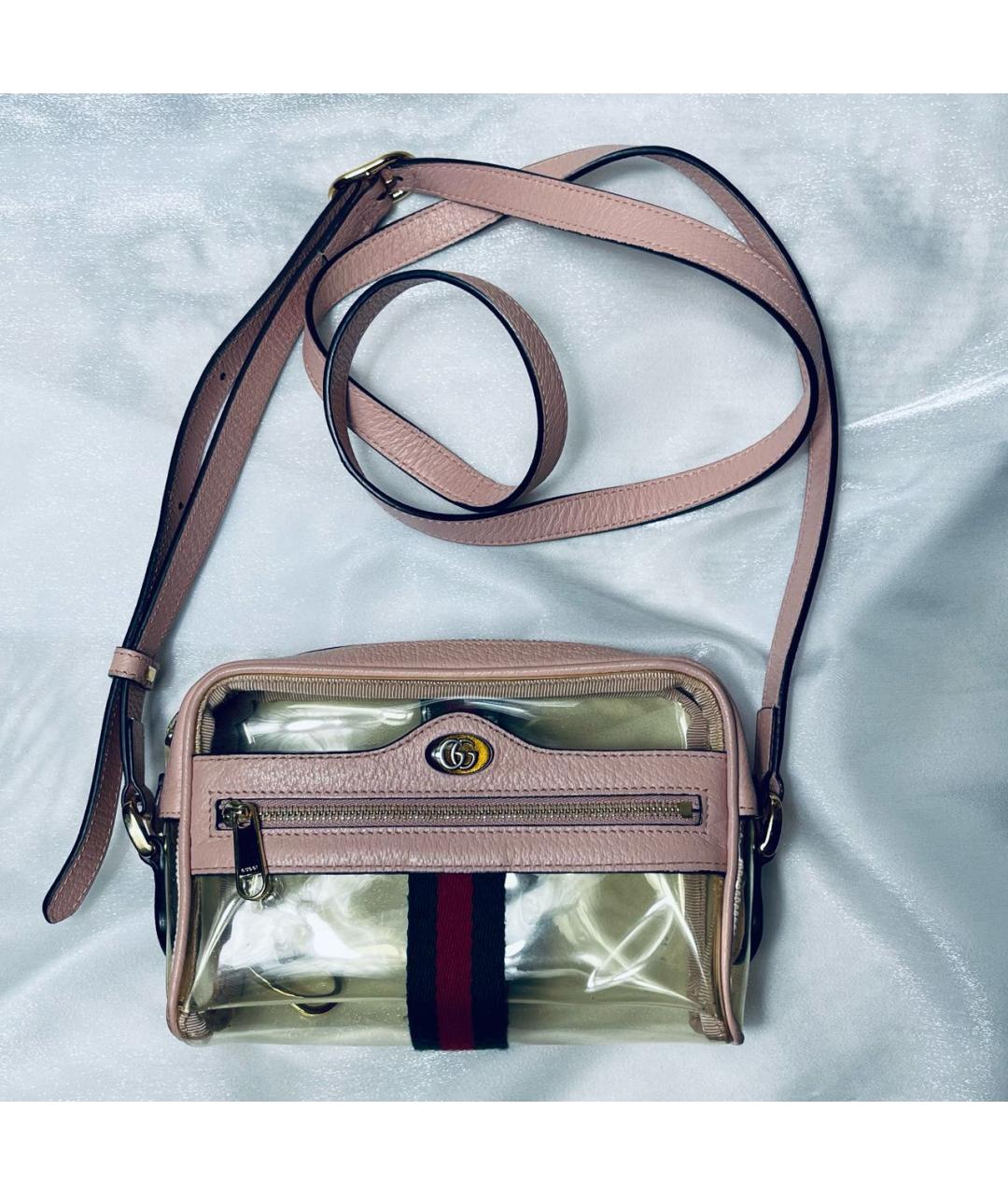 GUCCI Розовая кожаная сумка через плечо, фото 7