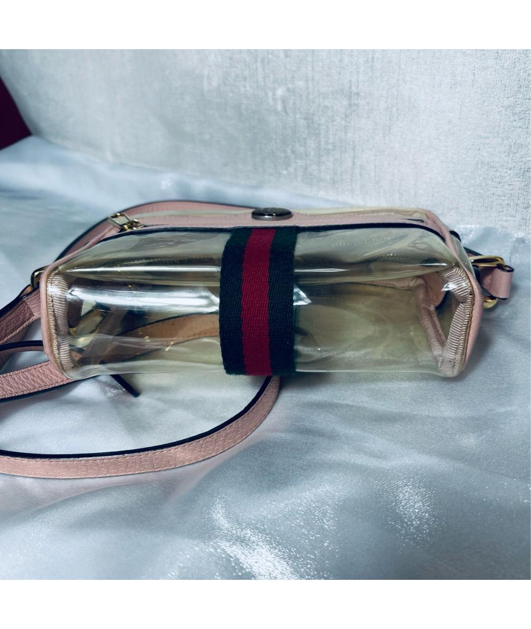 GUCCI Розовая кожаная сумка через плечо, фото 5