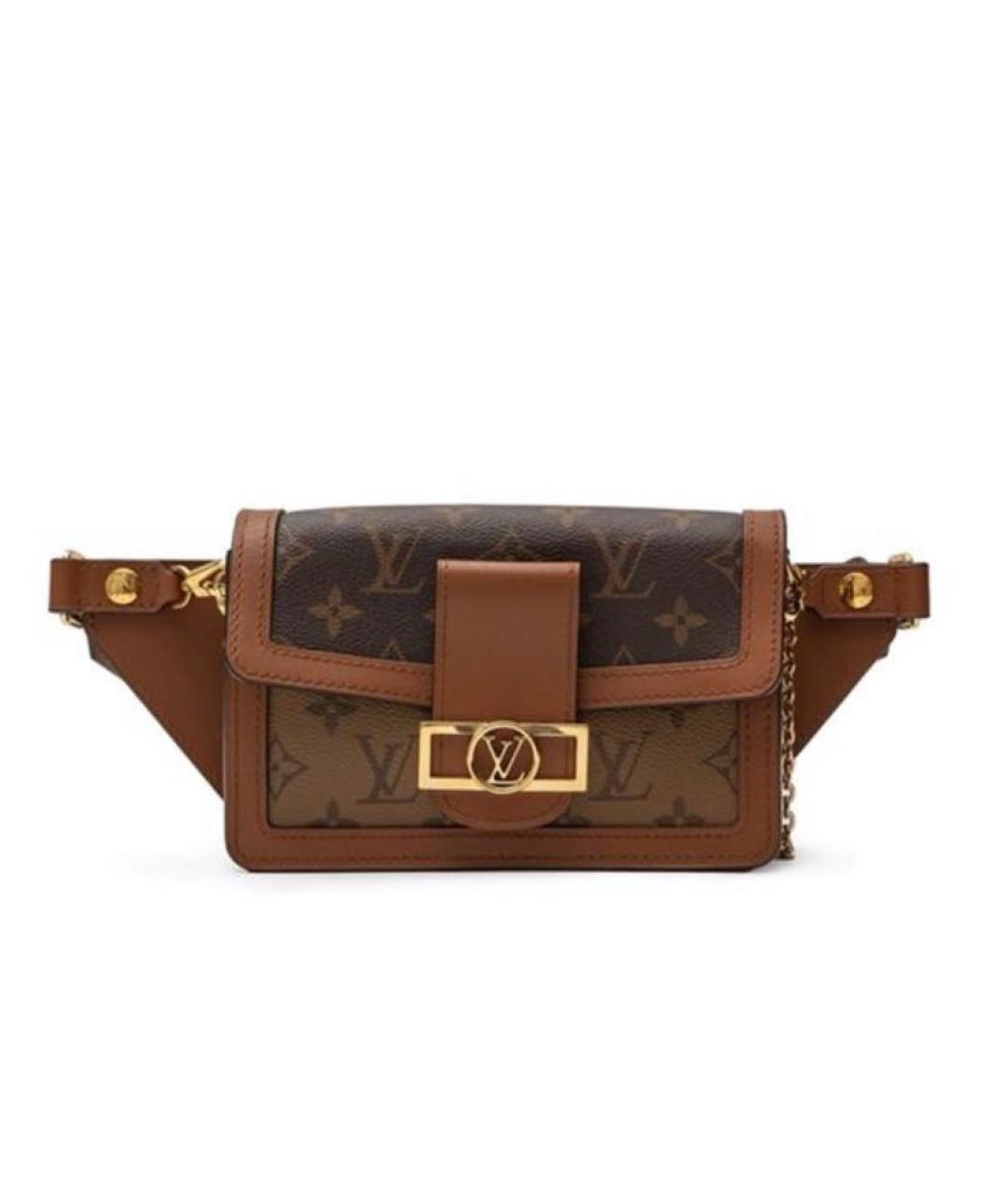 LOUIS VUITTON Коричневая поясная сумка, фото 1