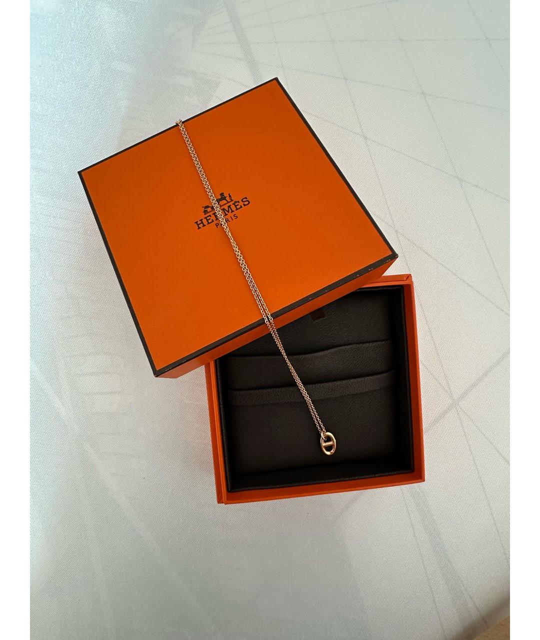 HERMES Золотая подвеска из розового золота, фото 7