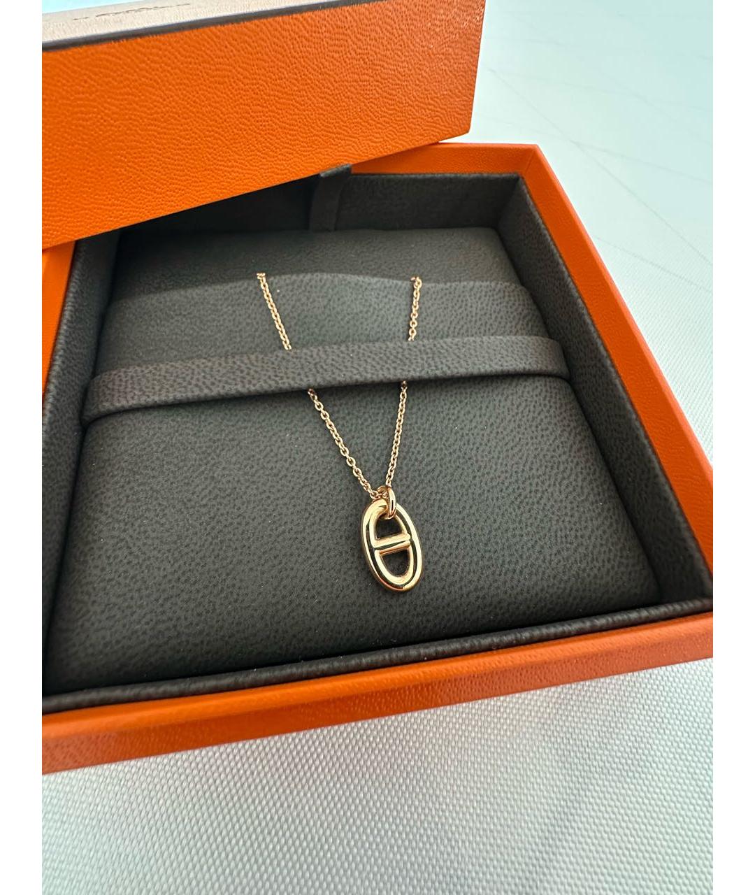 HERMES Золотая подвеска из розового золота, фото 4