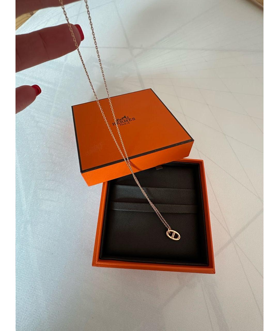 HERMES Золотая подвеска из розового золота, фото 6