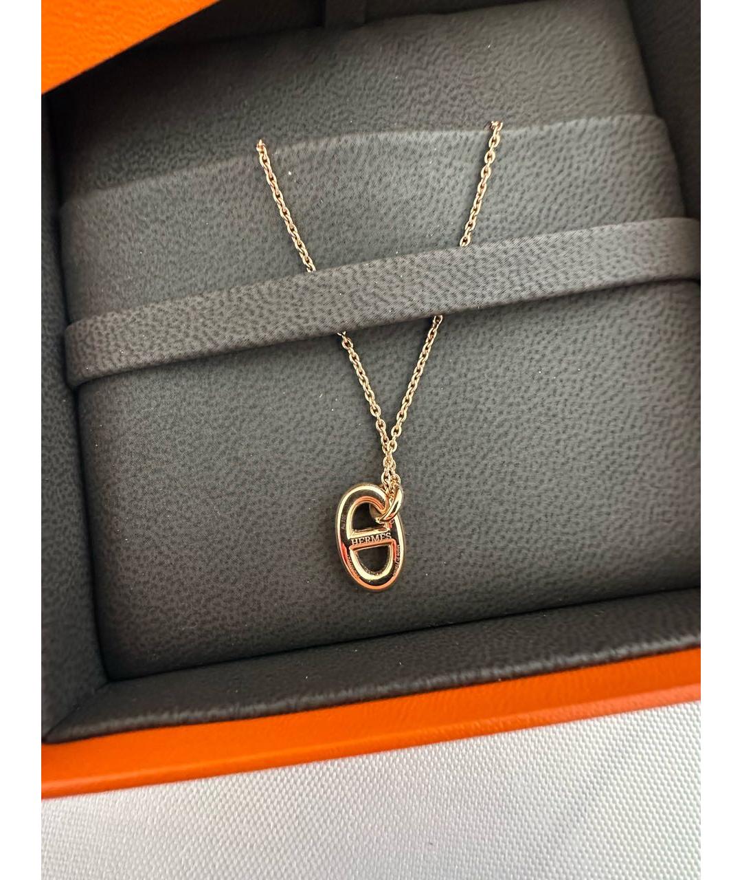 HERMES Золотая подвеска из розового золота, фото 3