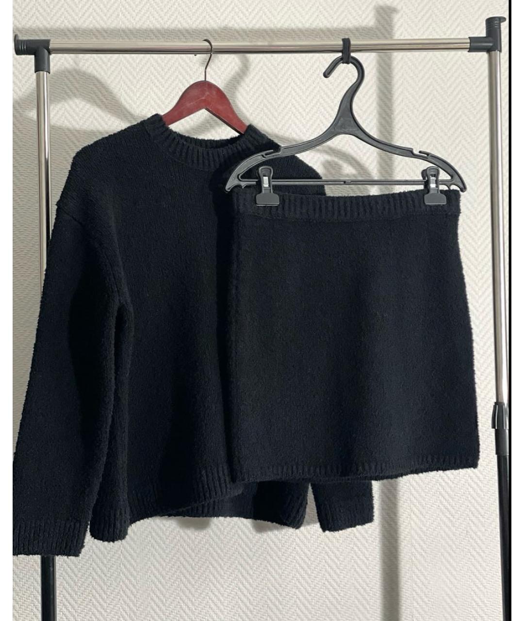 12 STOREEZ Черный хлопковый костюм с юбками, фото 3