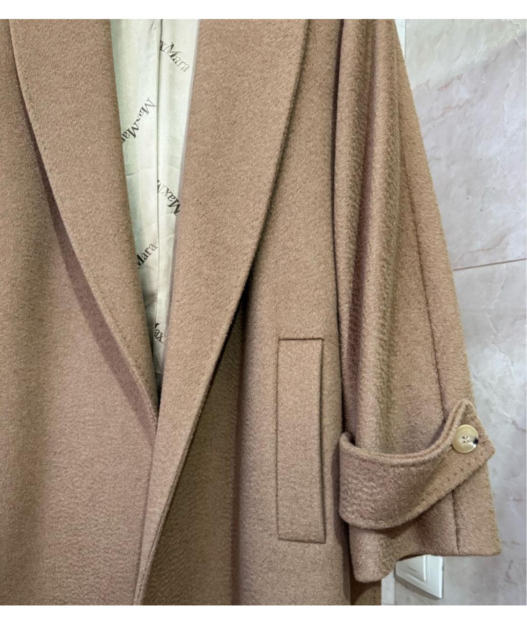 MAX MARA Коричневое шерстяное пальто, фото 6