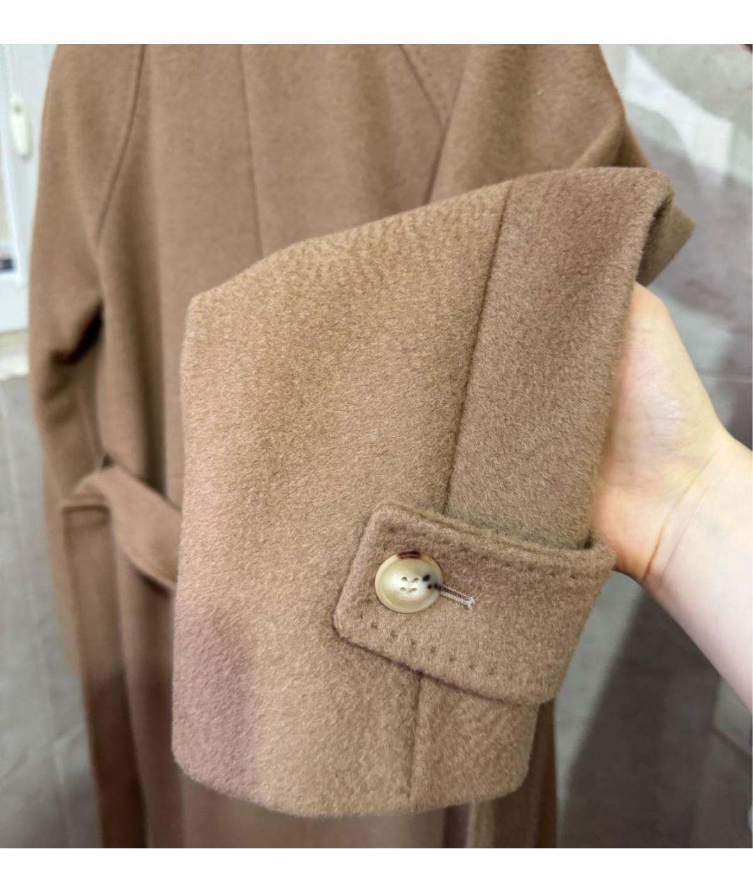 MAX MARA Коричневое шерстяное пальто, фото 5