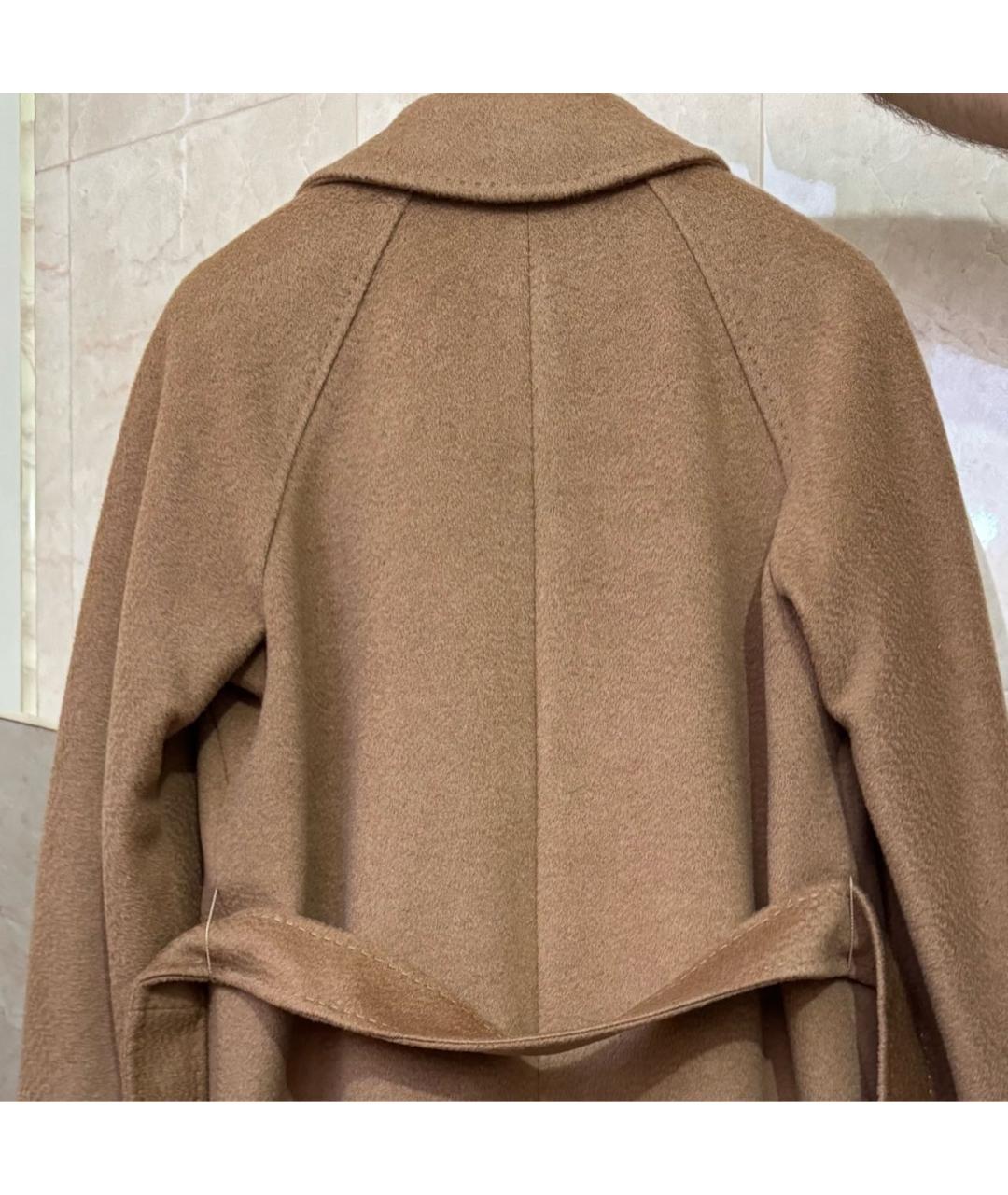 MAX MARA Коричневое шерстяное пальто, фото 3