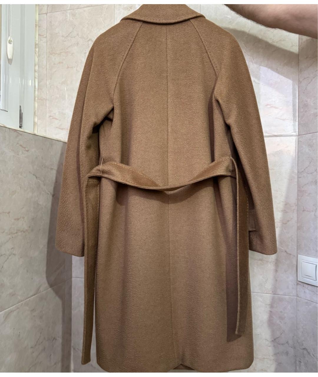 MAX MARA Коричневое шерстяное пальто, фото 2