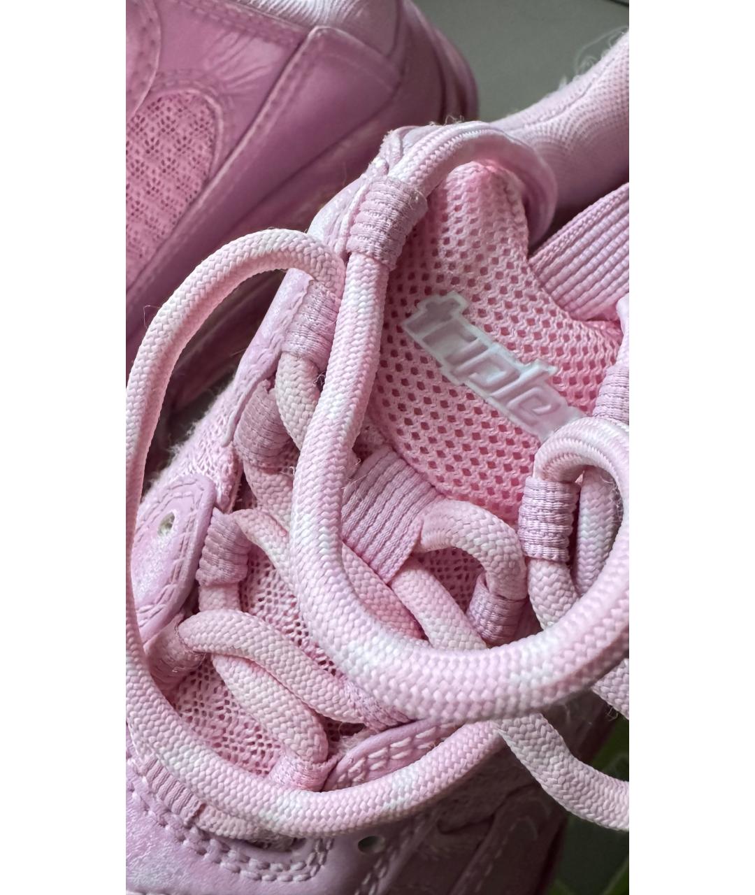 BALENCIAGA Розовые текстильные кроссовки, фото 6