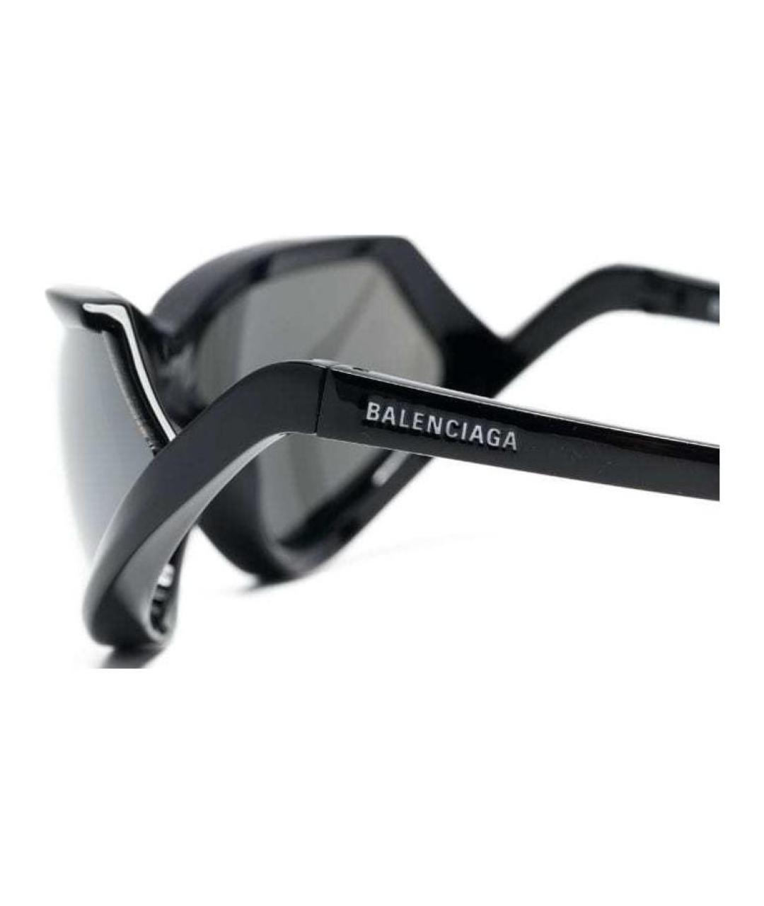 BALENCIAGA Черные пластиковые солнцезащитные очки, фото 3