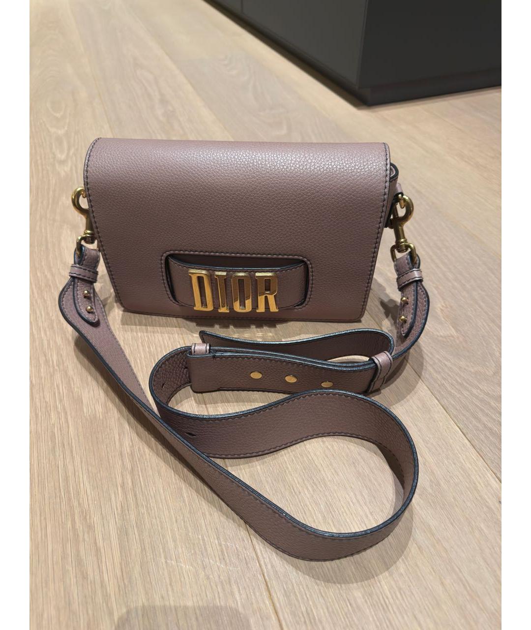 CHRISTIAN DIOR Бежевая кожаная сумка через плечо, фото 7