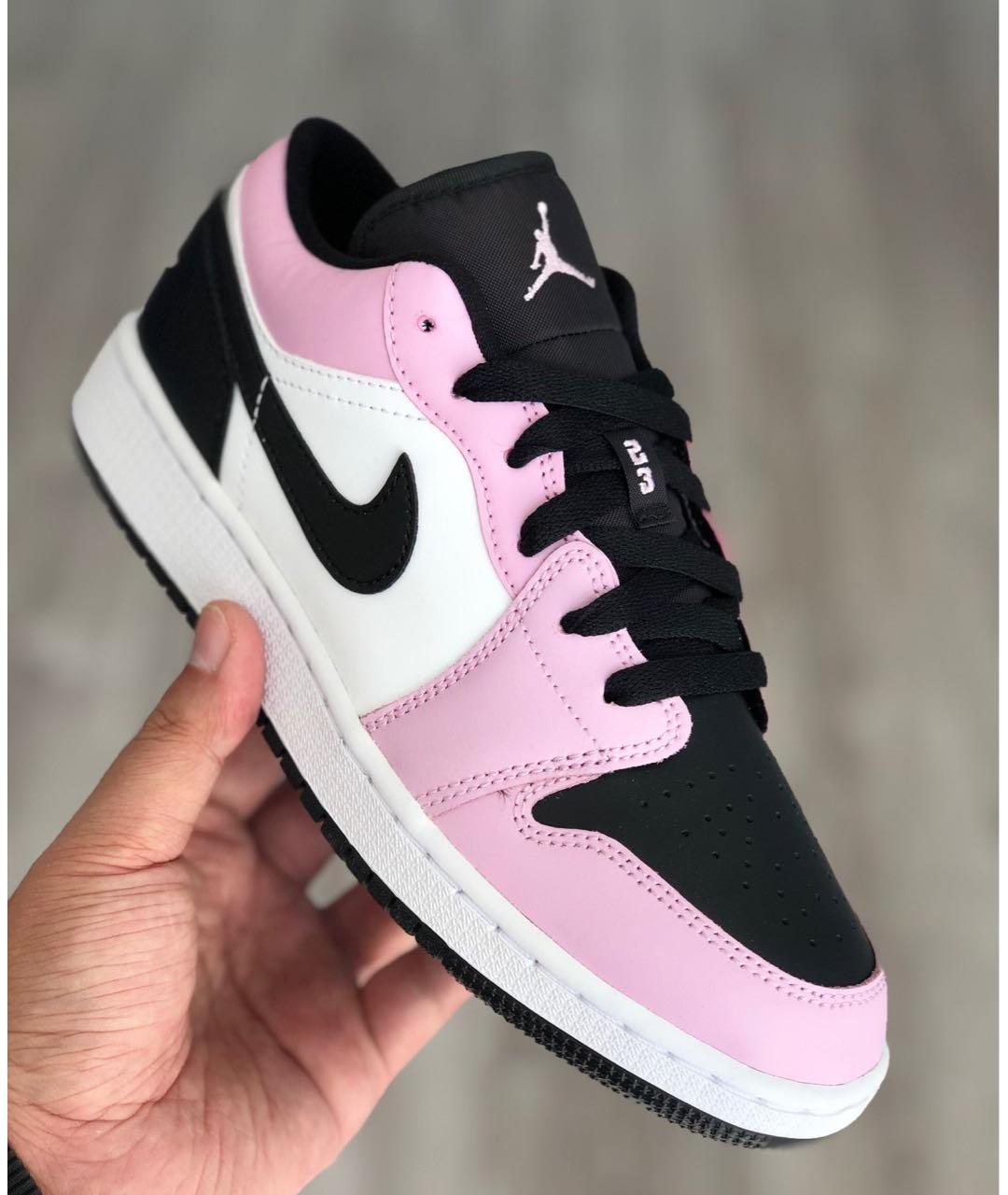 JORDAN Розовые кроссовки из искусственной кожи, фото 2