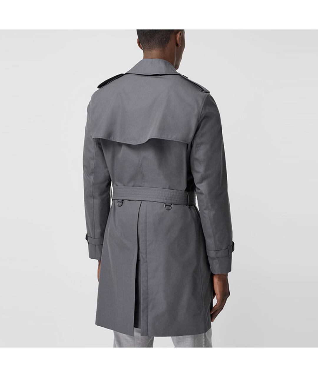 BURBERRY Серый тренч / плащ, фото 5