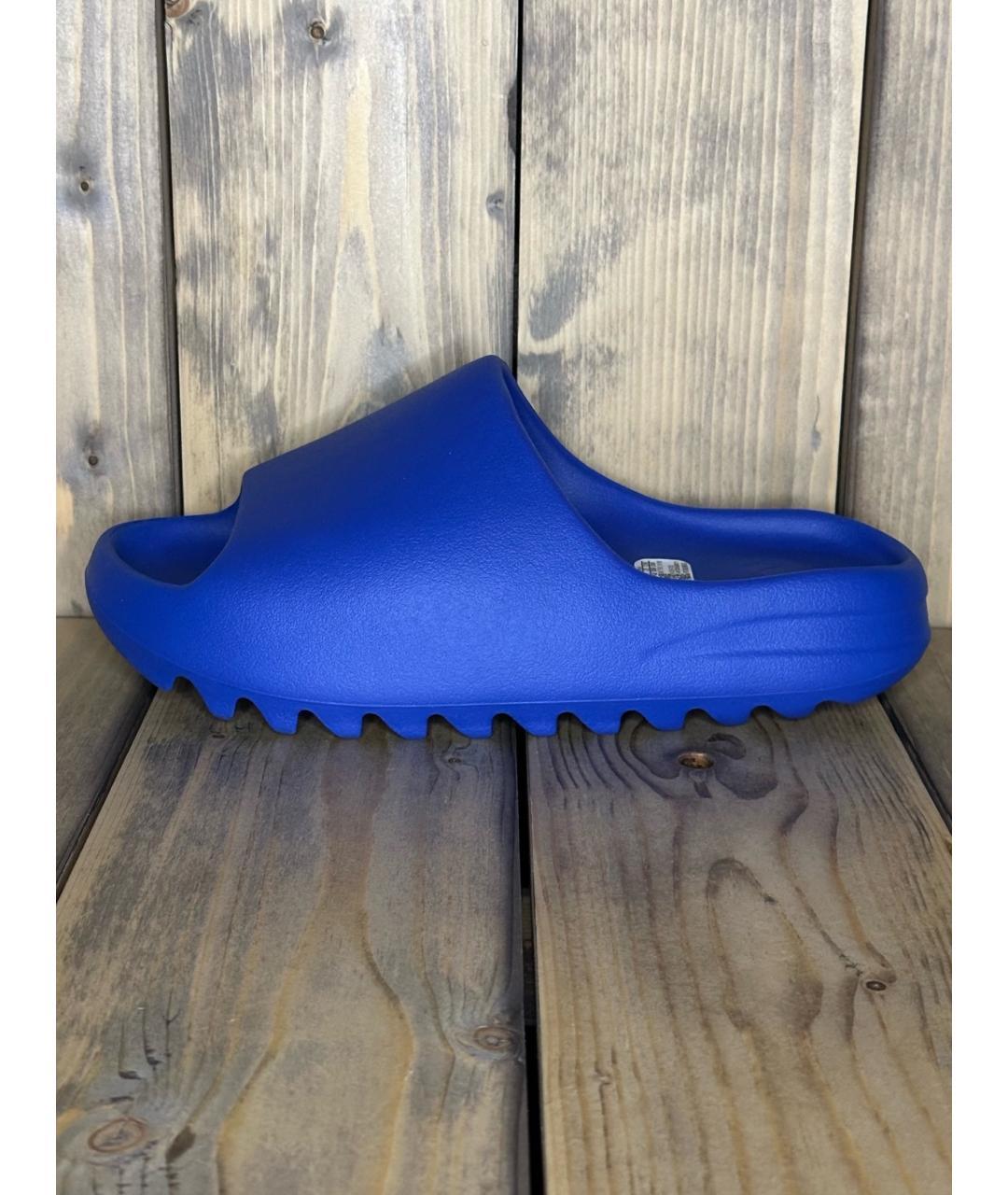 ADIDAS YEEZY Синие шлепанцы, фото 7