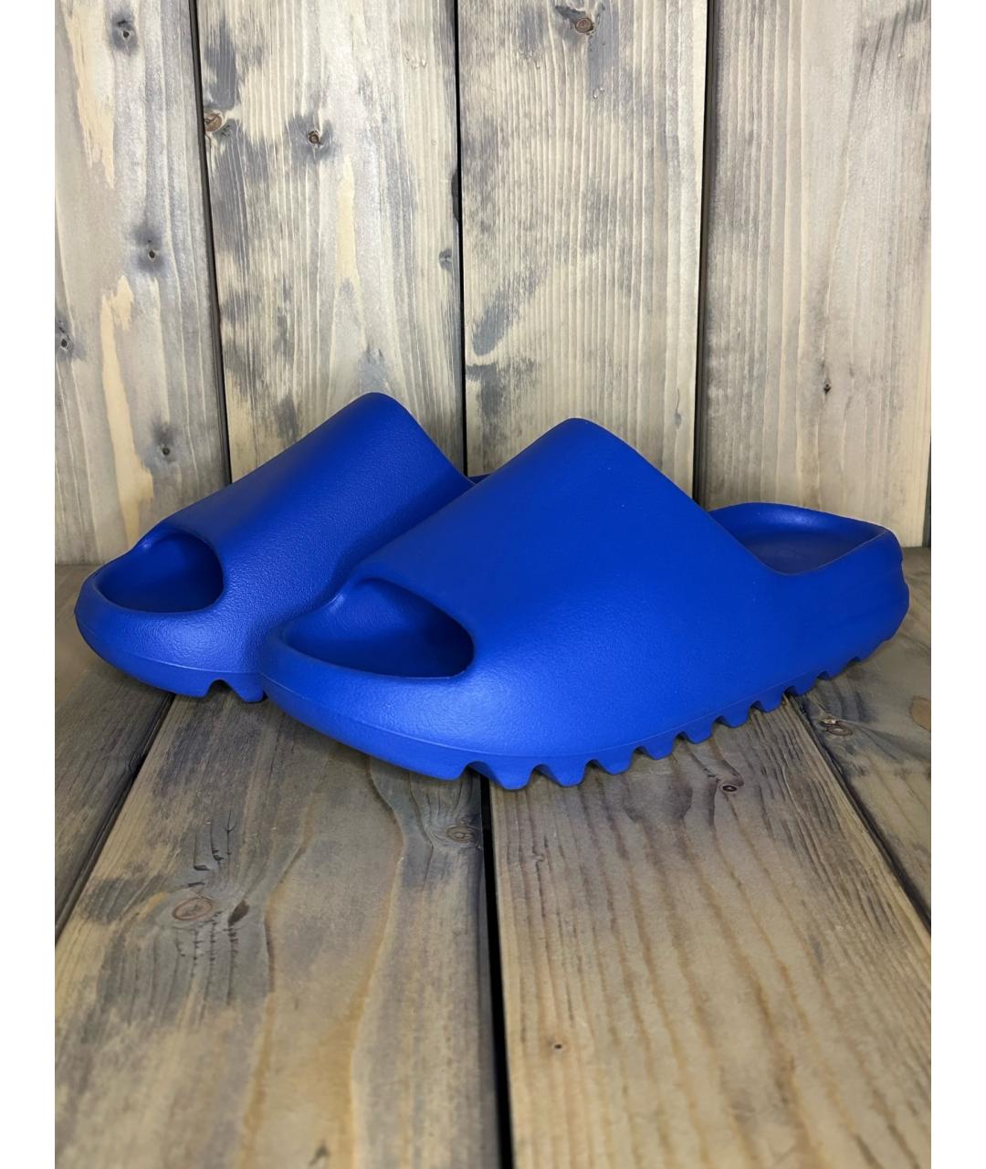 ADIDAS YEEZY Синие шлепанцы, фото 2
