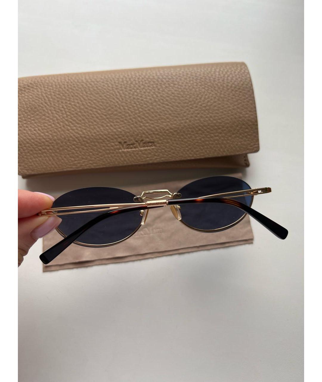 'S MAX MARA Синие пластиковые солнцезащитные очки, фото 4