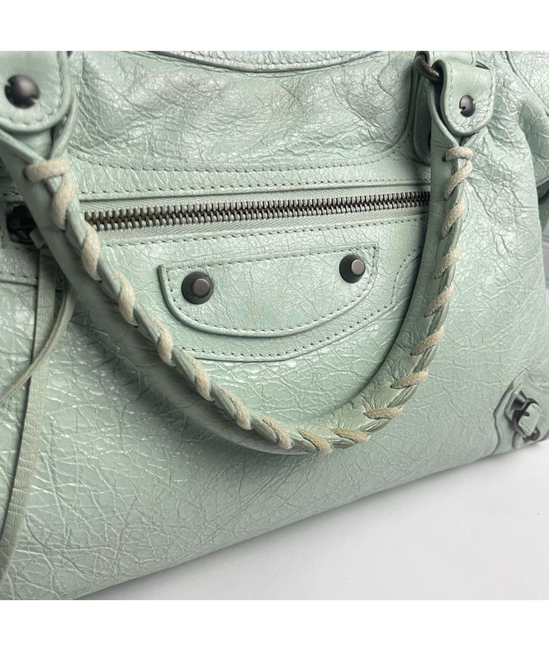 BALENCIAGA Кожаная сумка с короткими ручками, фото 3