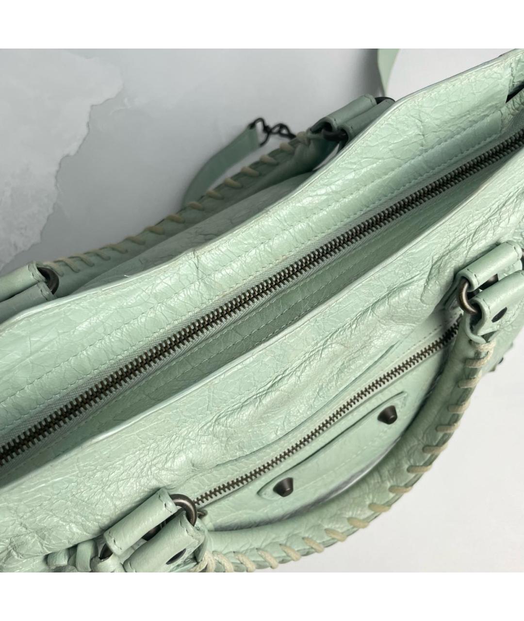 BALENCIAGA Кожаная сумка с короткими ручками, фото 4