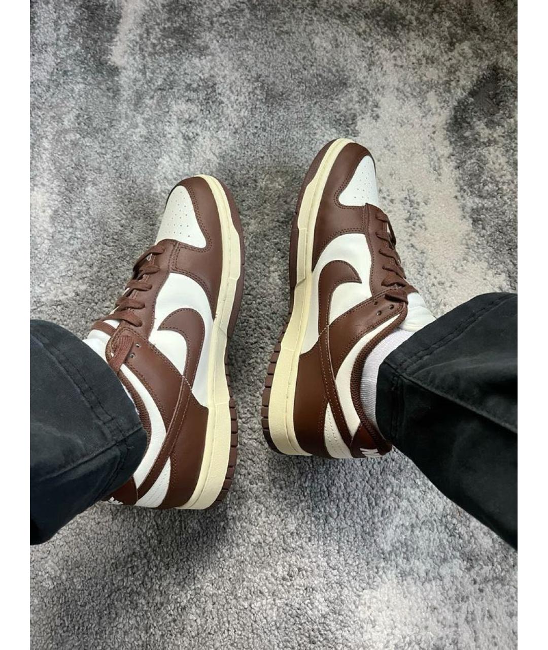 NIKE Коричневые низкие кроссовки / кеды, фото 6