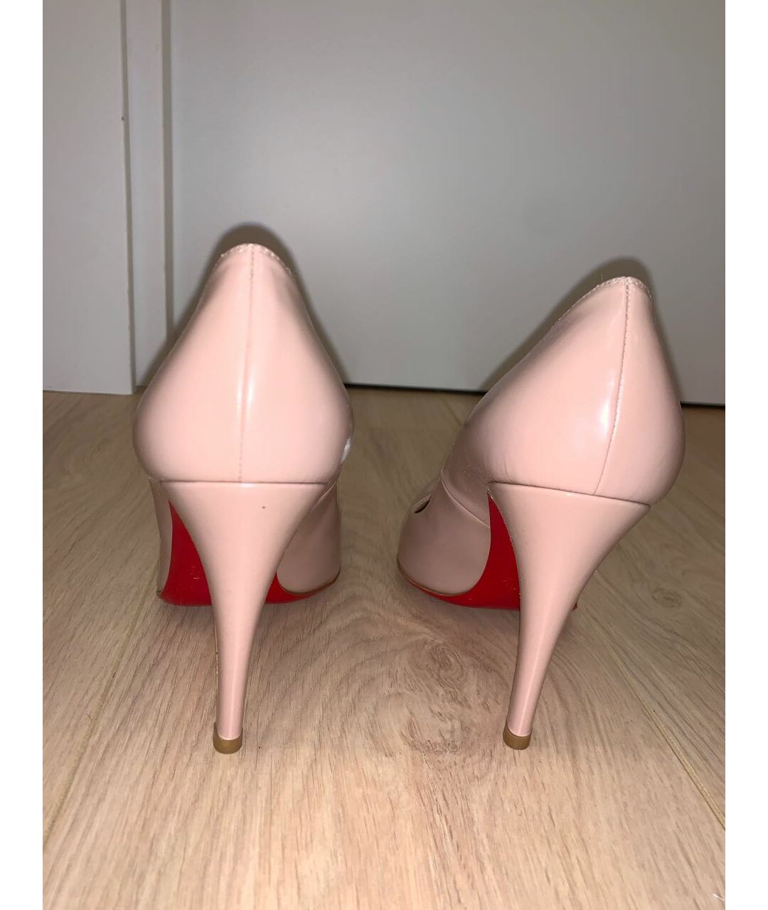 CHRISTIAN LOUBOUTIN Розовые кожаные туфли, фото 4