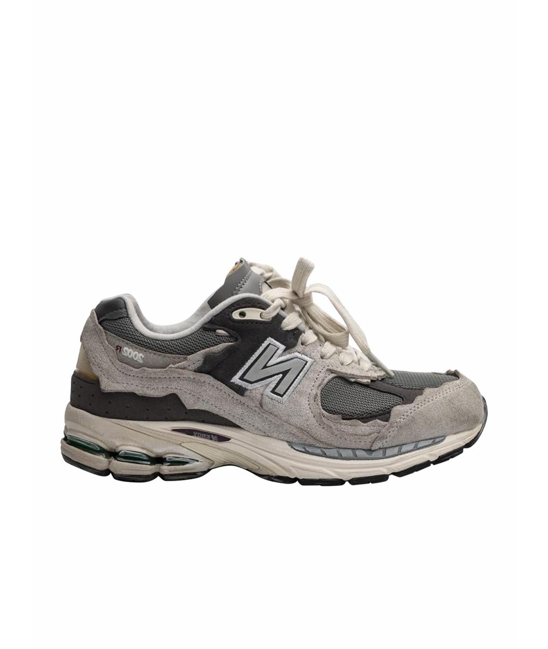 NEW BALANCE Серые текстильные кроссовки, фото 1