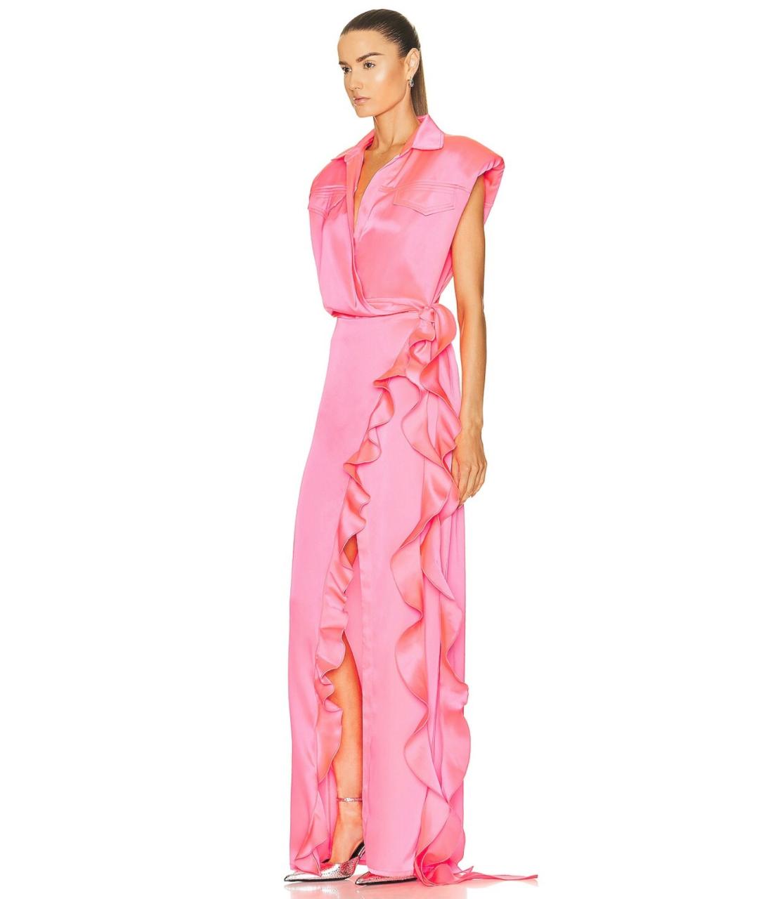 DAVID KOMA Розовое коктейльное платье, фото 6