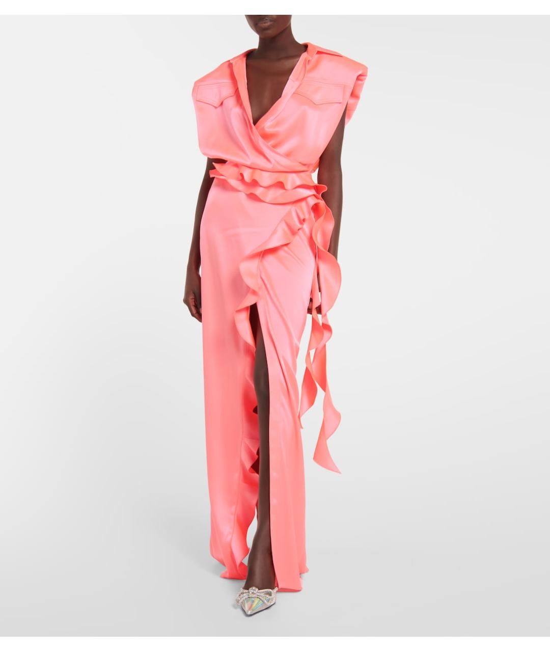 DAVID KOMA Розовое коктейльное платье, фото 2