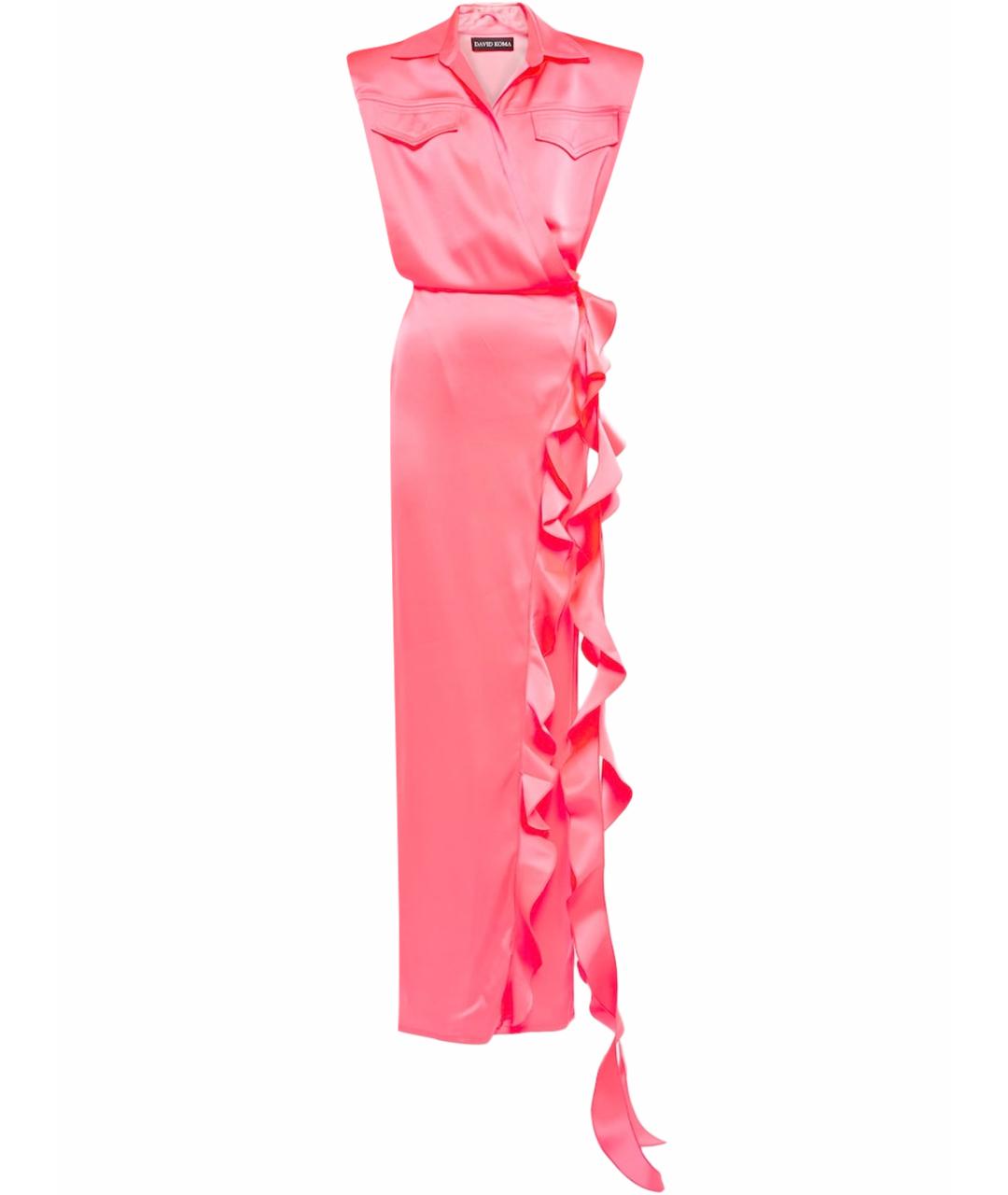 DAVID KOMA Розовое коктейльное платье, фото 1