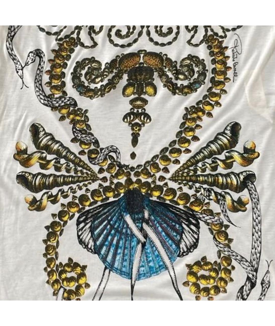 ROBERTO CAVALLI Белая вискозная майка, фото 4