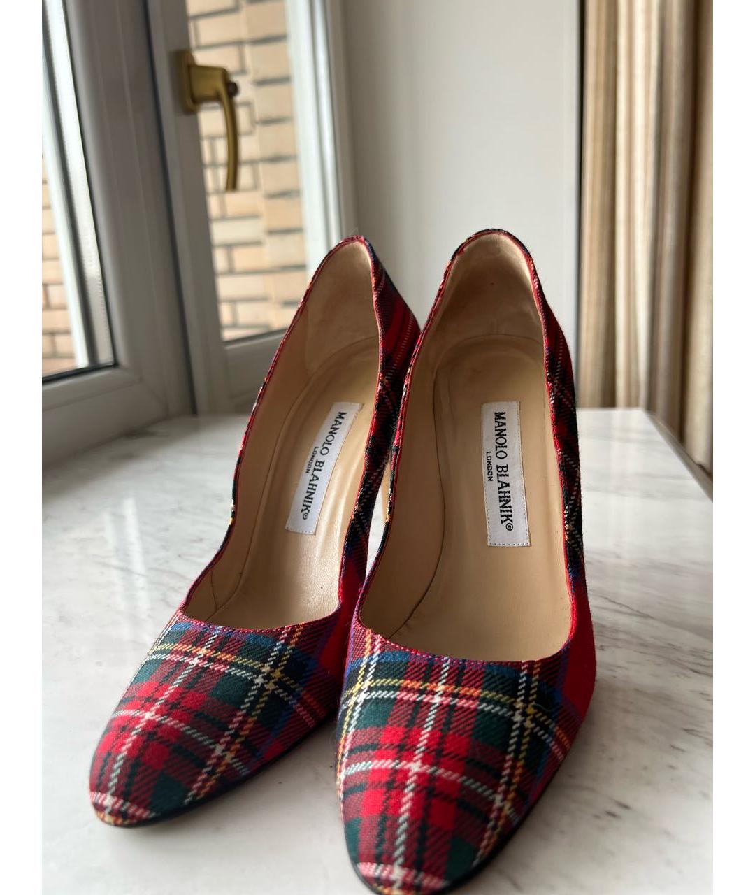 MANOLO BLAHNIK Красные туфли, фото 5