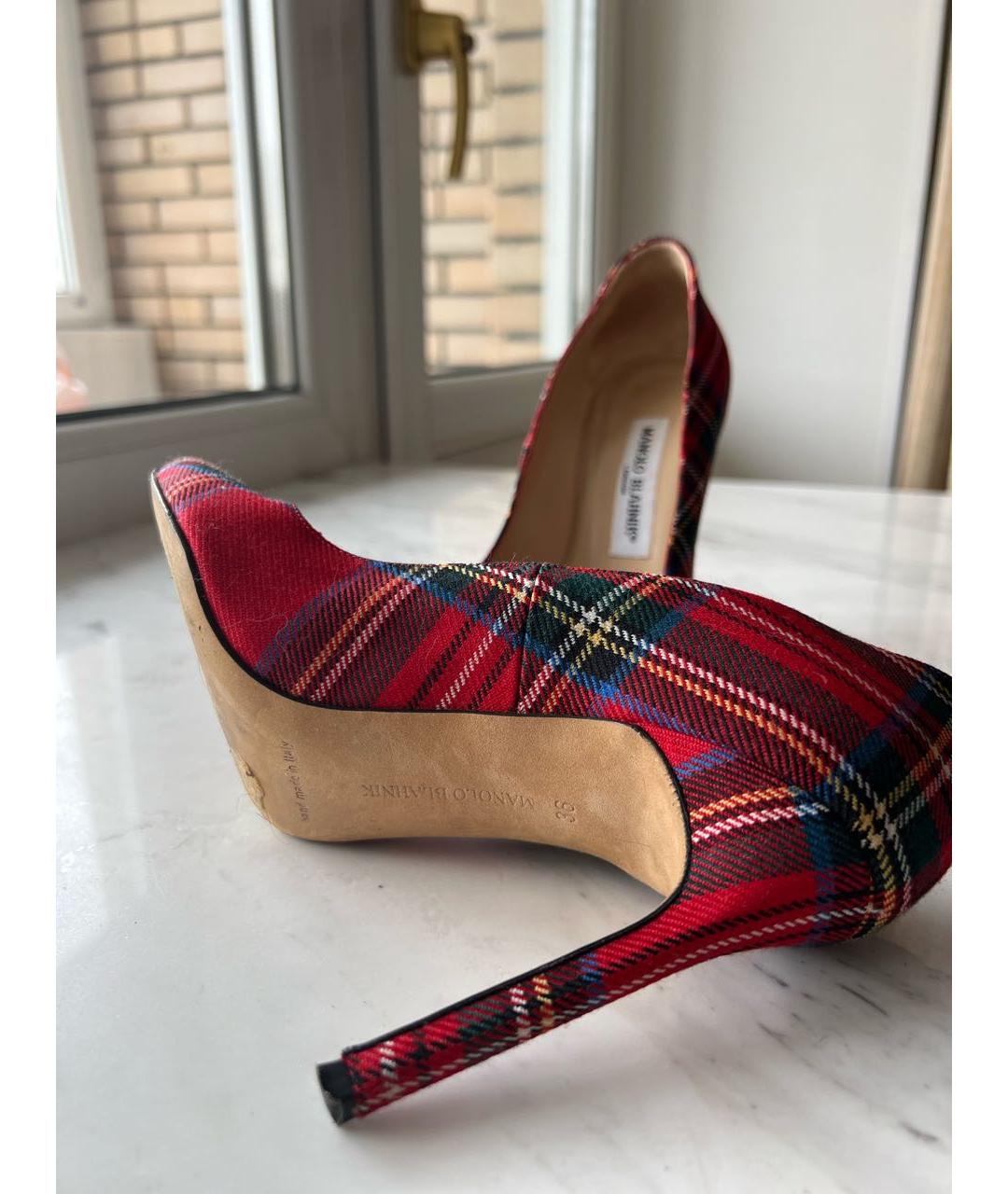 MANOLO BLAHNIK Красные туфли, фото 6