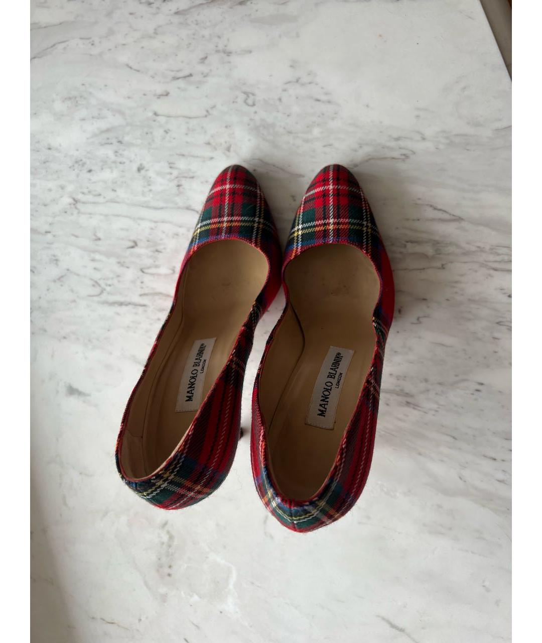 MANOLO BLAHNIK Красные туфли, фото 3