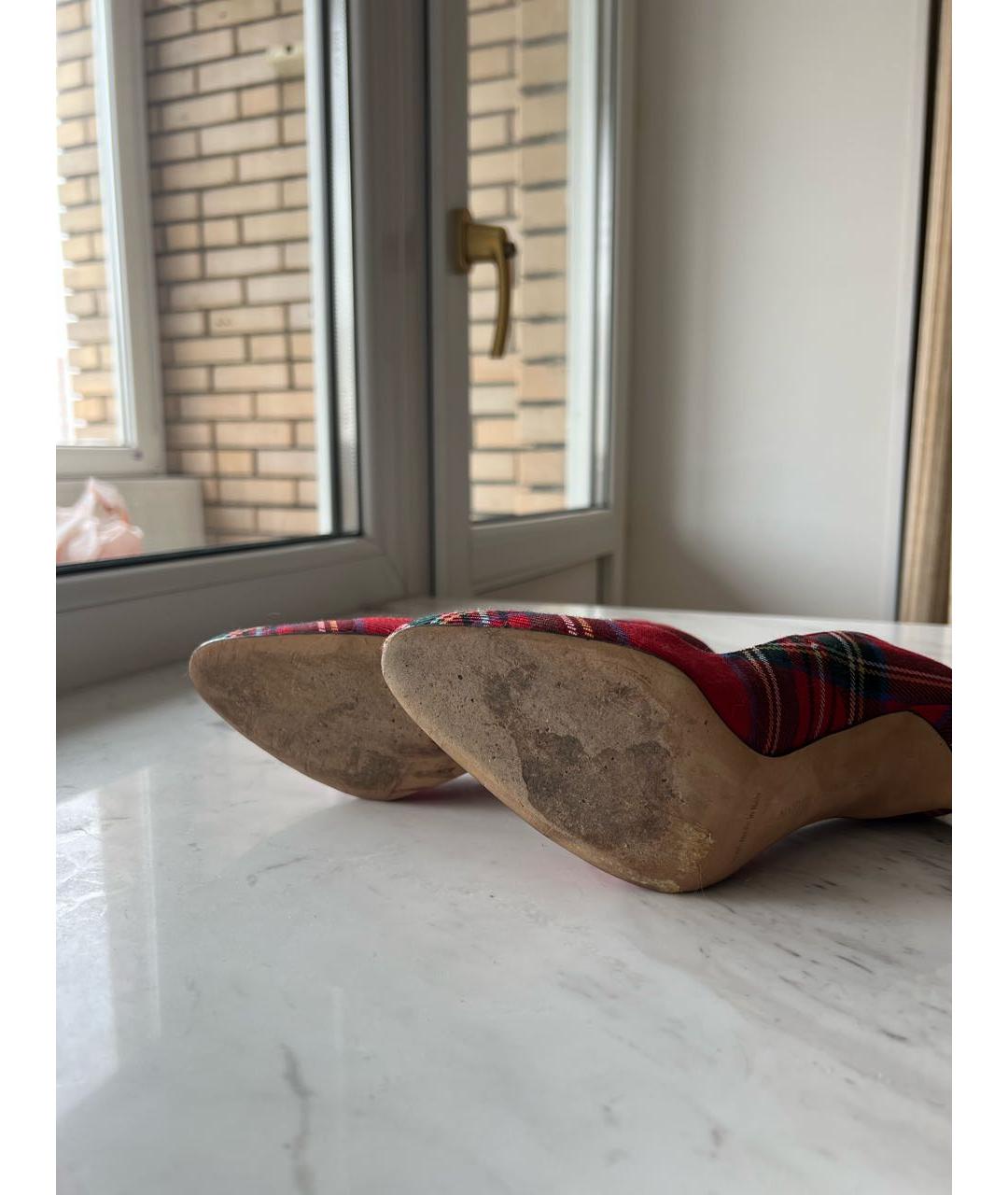 MANOLO BLAHNIK Красные туфли, фото 7