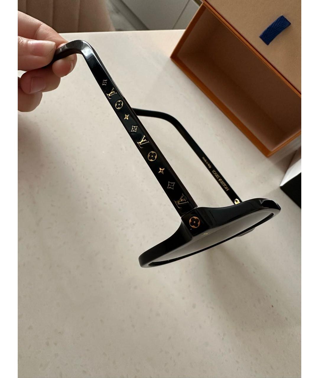 LOUIS VUITTON Черные пластиковые солнцезащитные очки, фото 3
