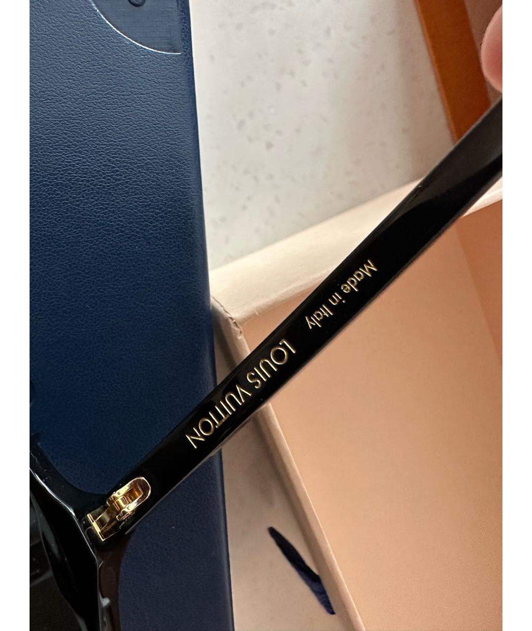 LOUIS VUITTON Черные пластиковые солнцезащитные очки, фото 5