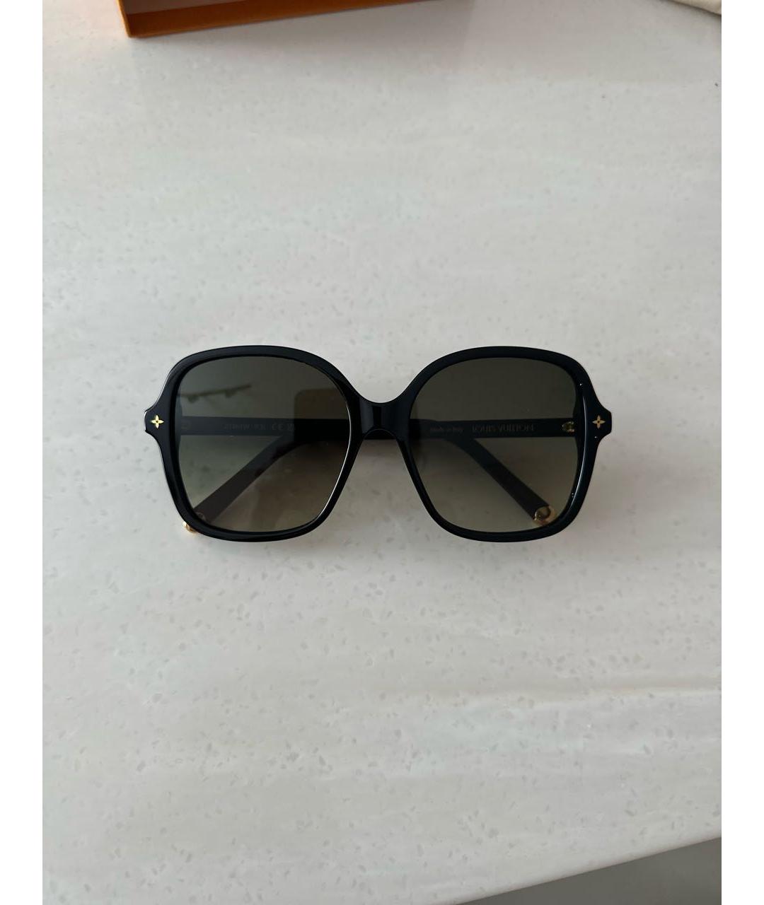 LOUIS VUITTON Черные пластиковые солнцезащитные очки, фото 6