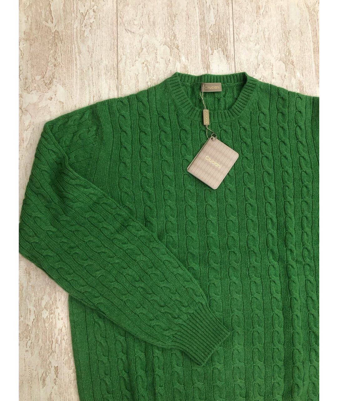CRUCIANI Зеленый кашемировый джемпер / свитер, фото 2