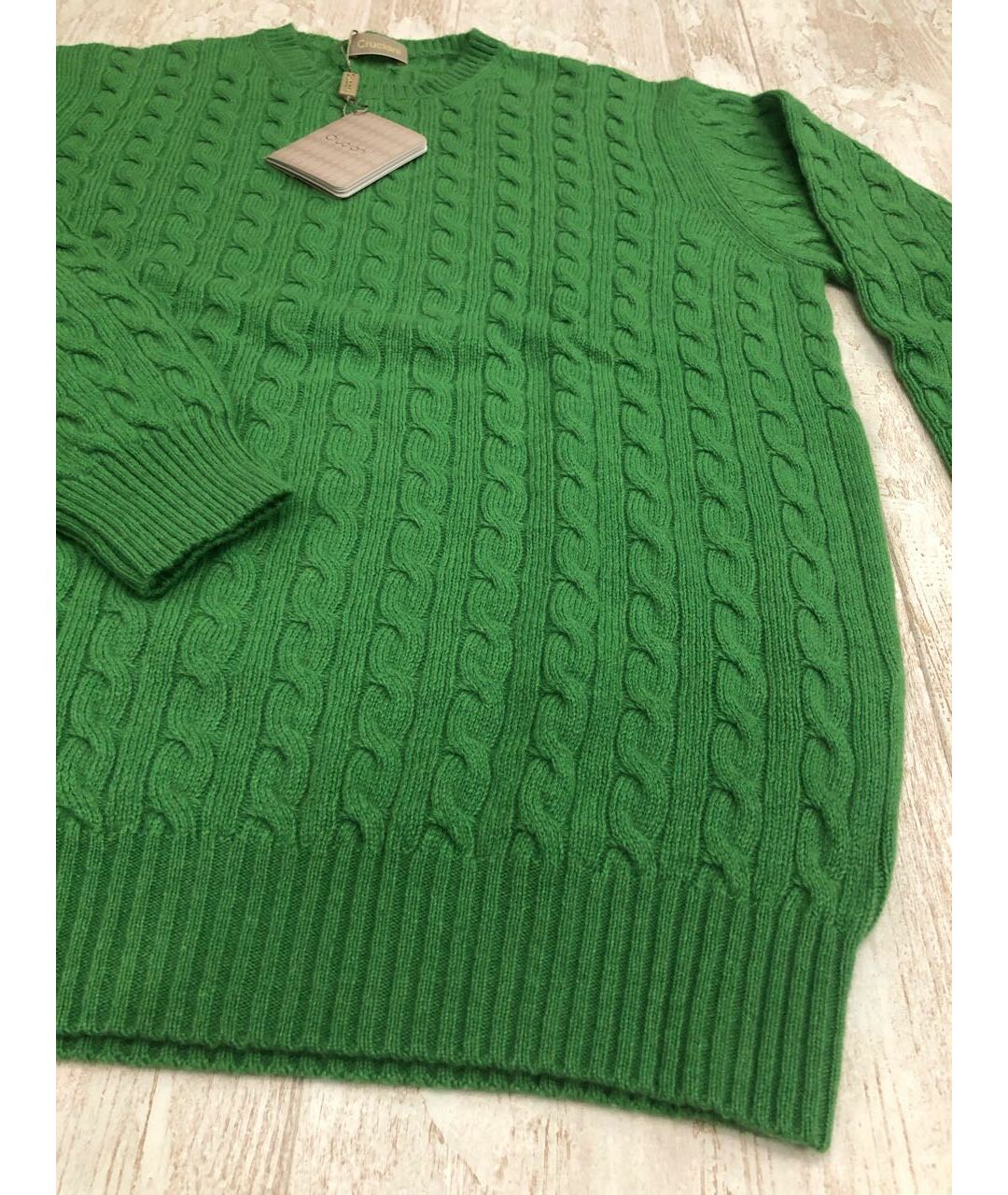 CRUCIANI Зеленый кашемировый джемпер / свитер, фото 3