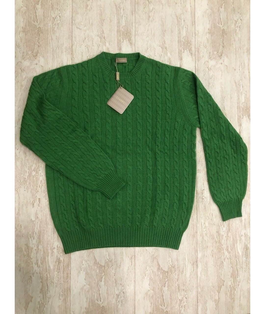 CRUCIANI Зеленый кашемировый джемпер / свитер, фото 7