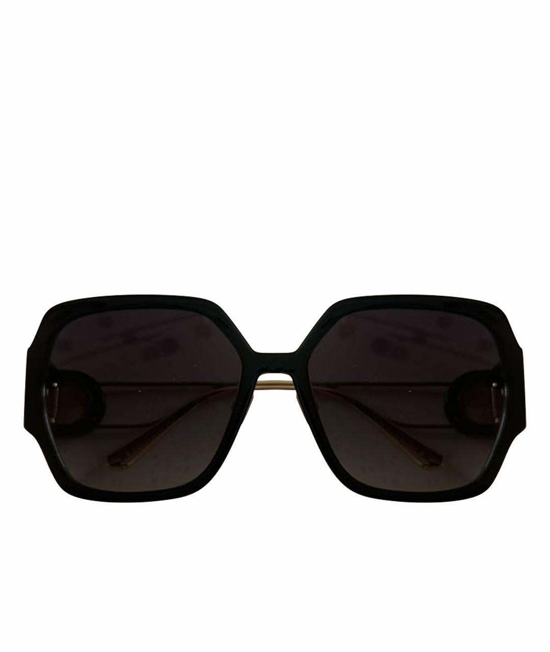 CHRISTIAN DIOR Черные пластиковые солнцезащитные очки, фото 1