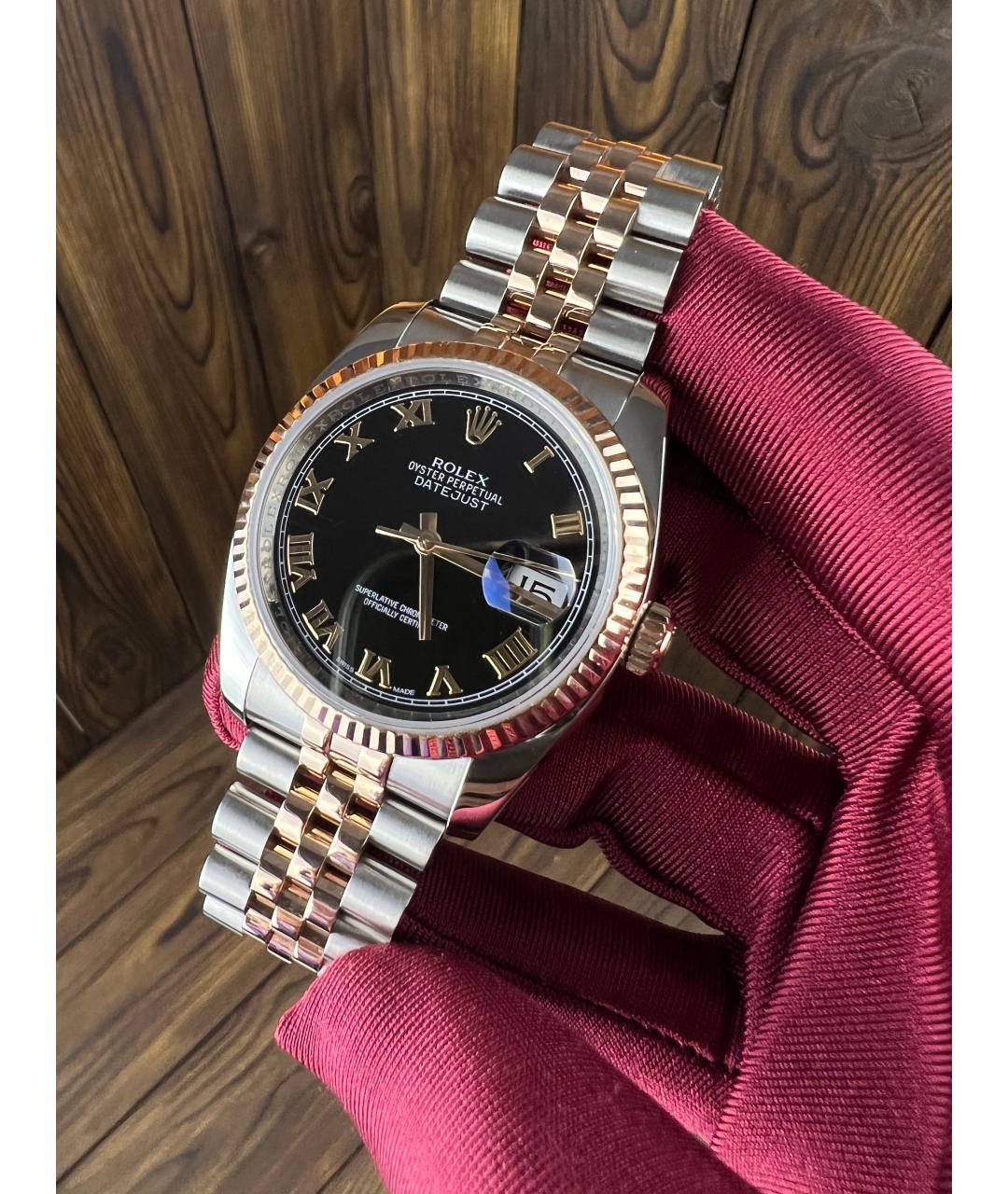 ROLEX Часы из розового золота, фото 3