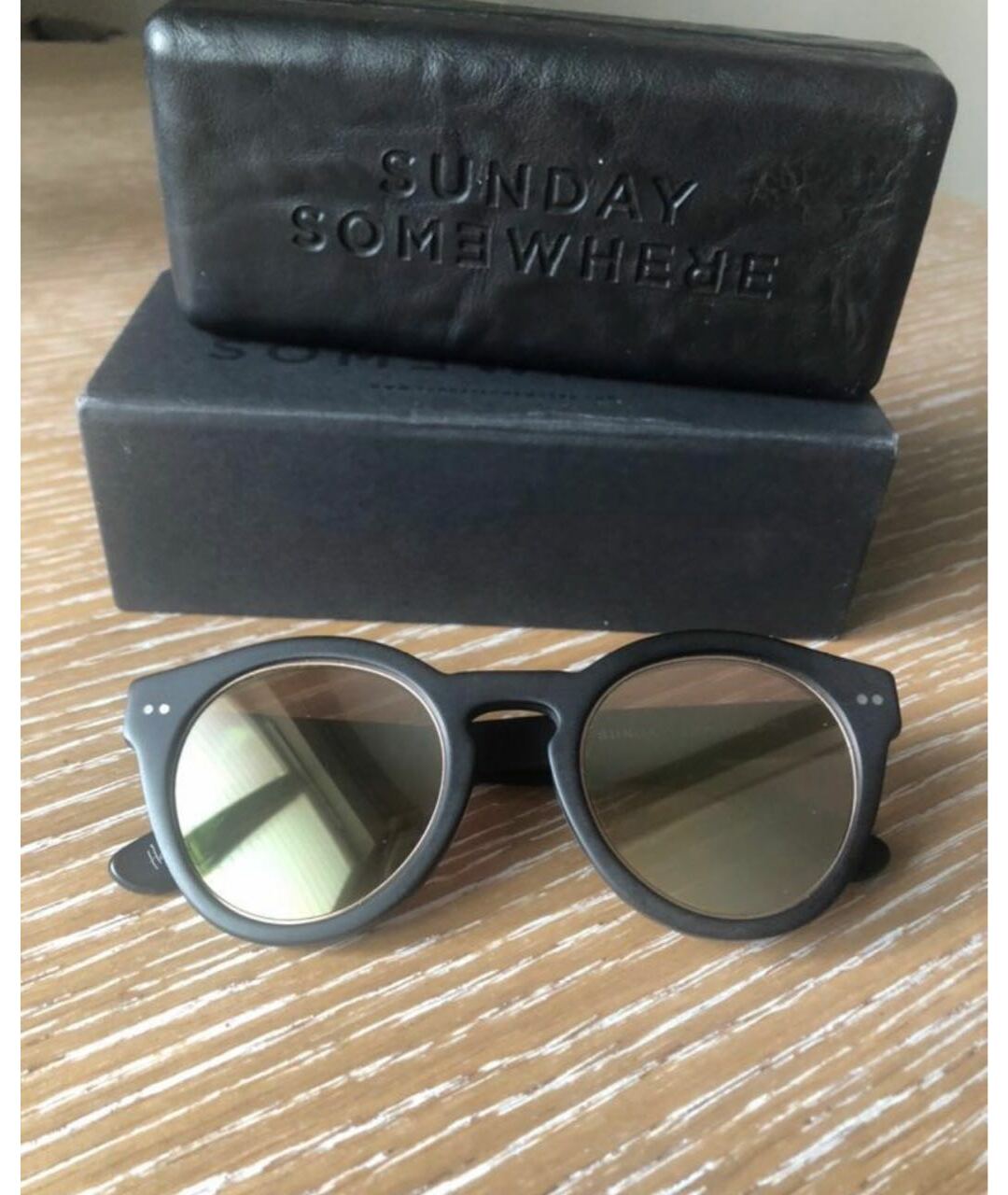 SUNDAY SOMEWHERE Черные пластиковые солнцезащитные очки, фото 6