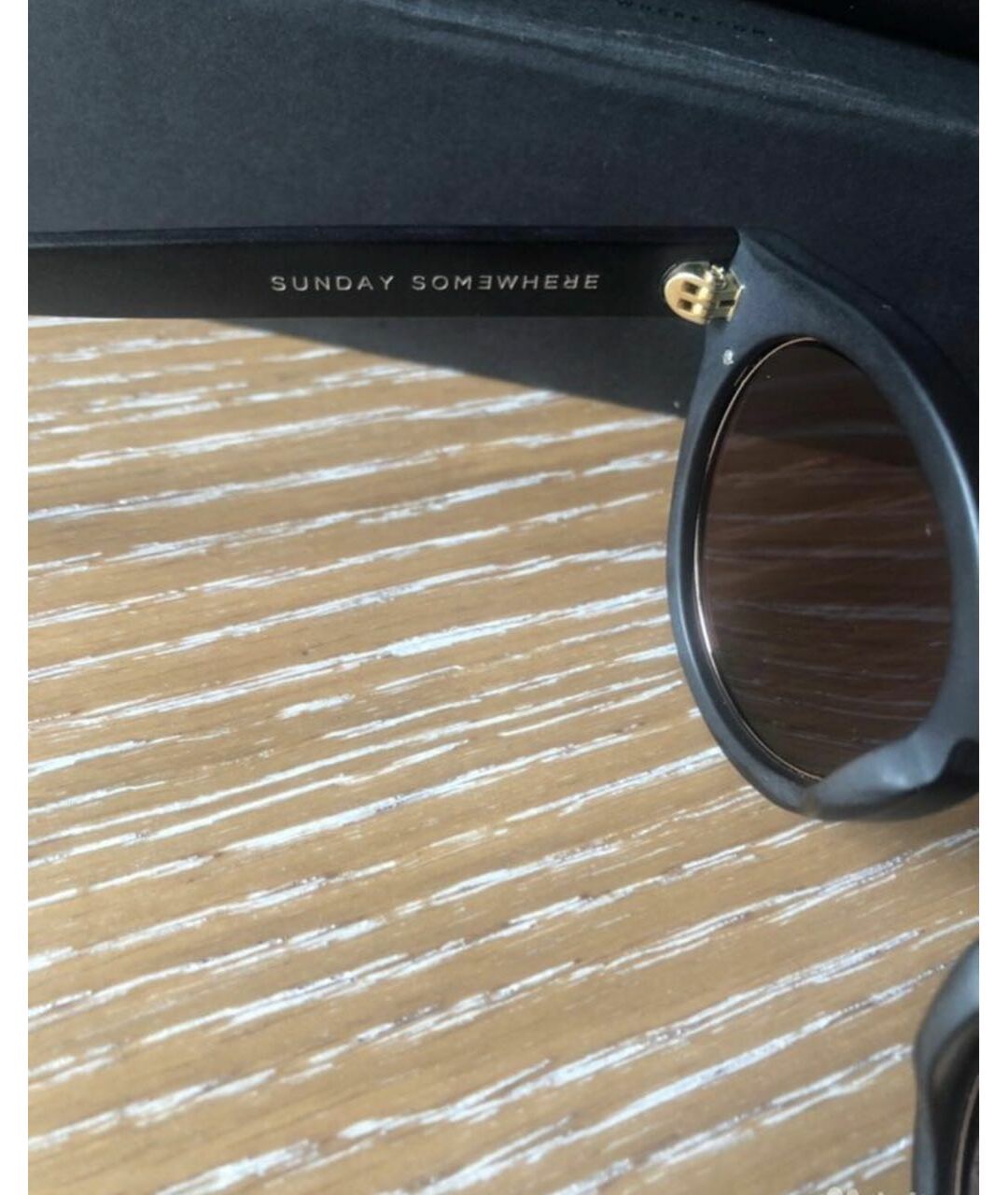 SUNDAY SOMEWHERE Черные пластиковые солнцезащитные очки, фото 3
