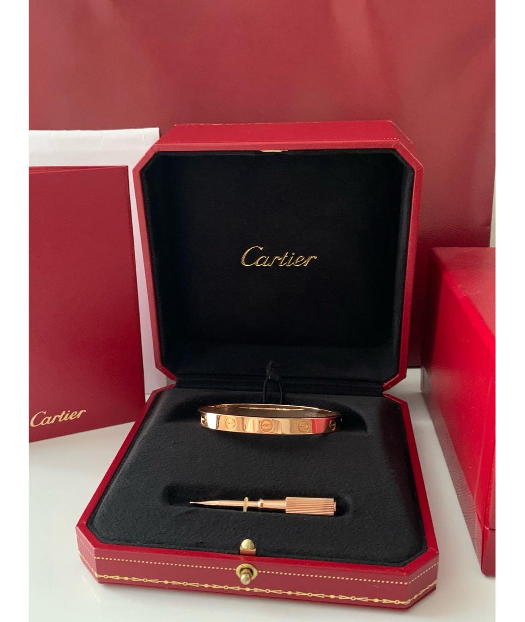 CARTIER Золотой браслет из розового золота, фото 3