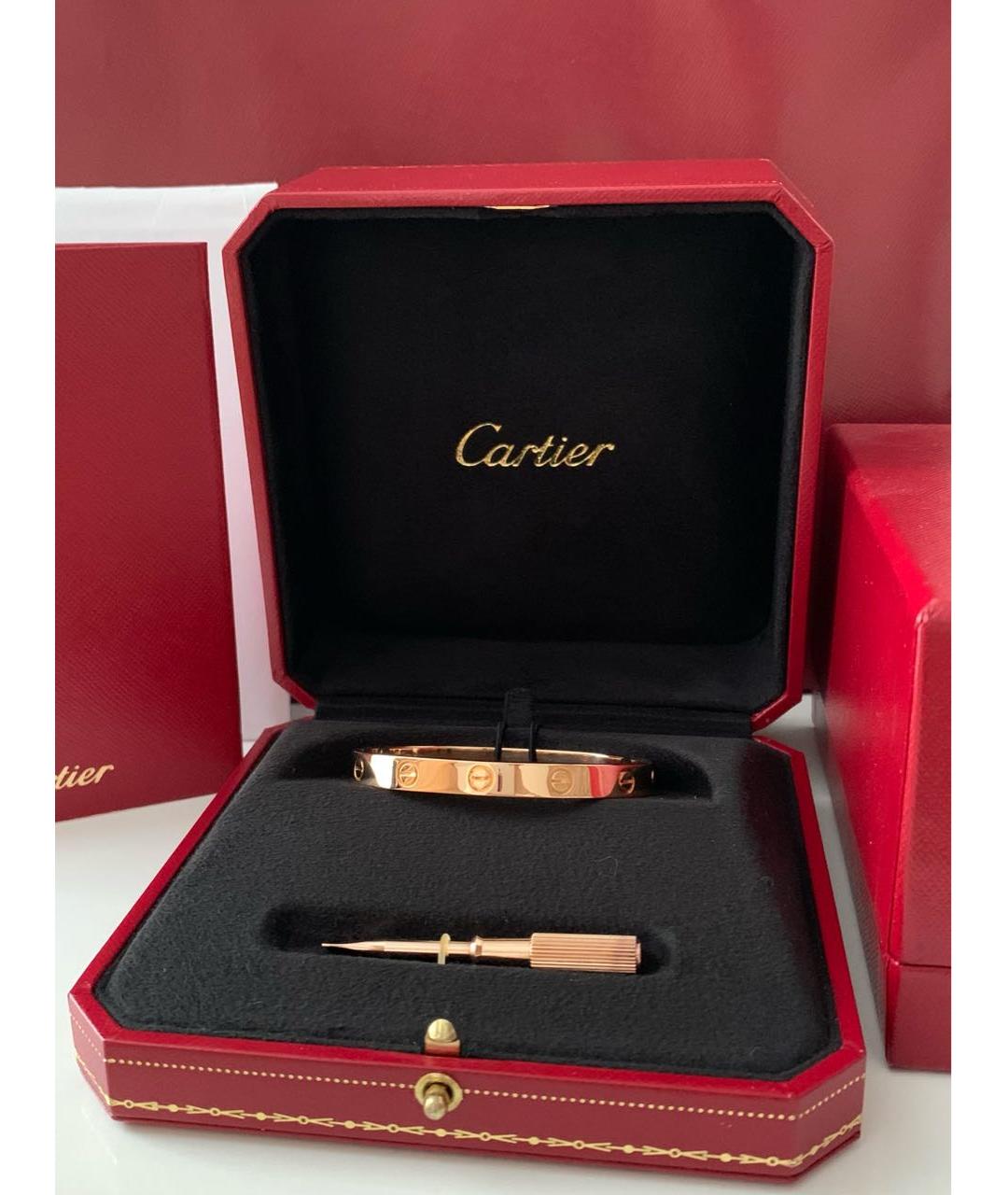 CARTIER Золотой браслет из розового золота, фото 4