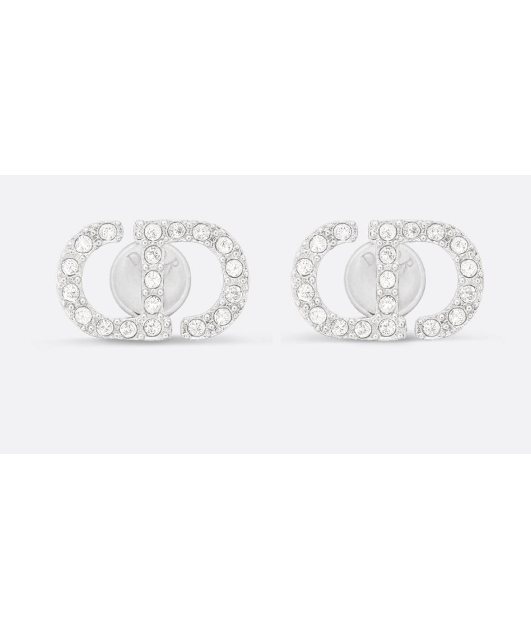 CHRISTIAN DIOR Серебряные металлические серьги, фото 10
