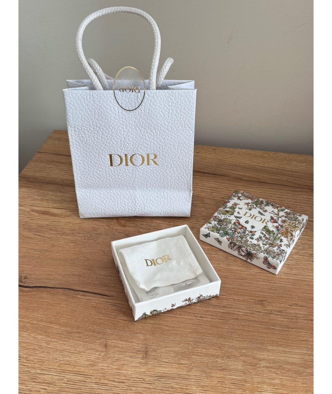 CHRISTIAN DIOR Серебряные металлические серьги, фото 9