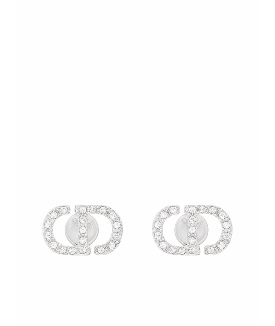 CHRISTIAN DIOR Серебряные металлические серьги, фото 1
