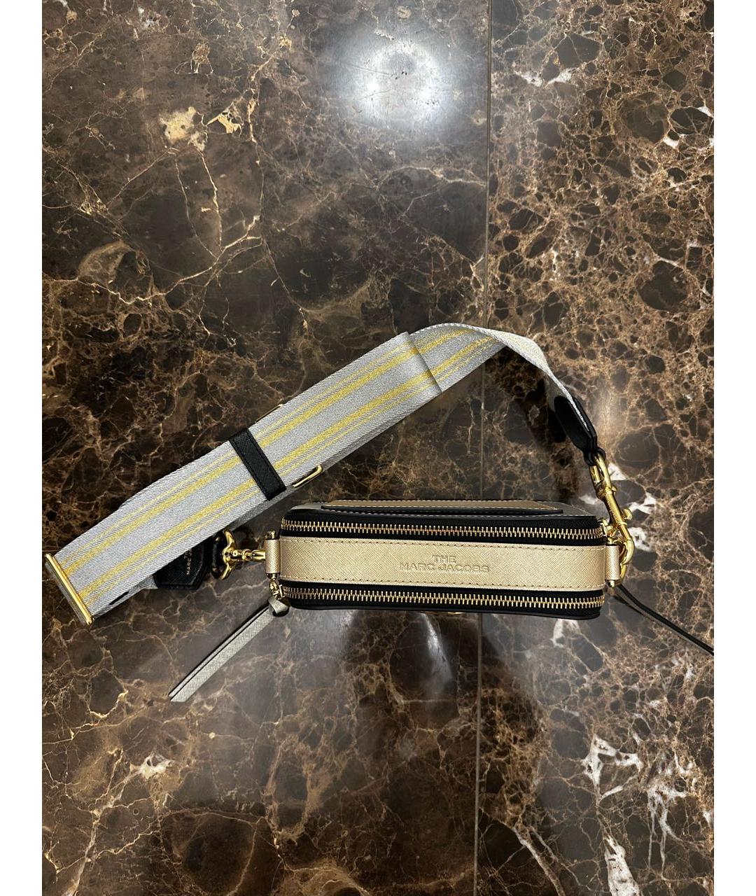 MARC JACOBS Серебряная кожаная сумка через плечо, фото 4